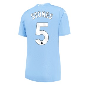 Maillot de foot Manchester City John Stones #5 Domicile Femmes 2023-24 Manches Courte